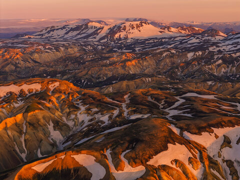 Rhyolite mountains of Landmannalaugar in the Icelandic Highlands, Iceland