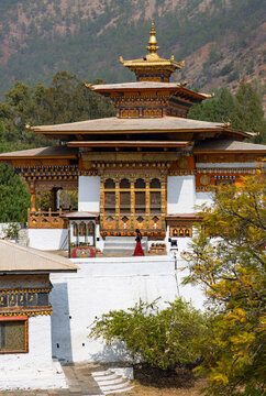 Monastery in Punakha Dzong (Fortress), Punakha, Bhutan