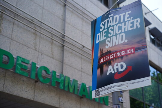 Wahlplakat der AfD (Alternative f&uuml;r Deutschland) zur Landtagswahl in Sachsen-Anhalt 2026 in Magdeburg am 08.07.2026