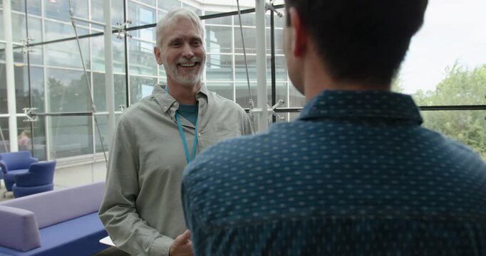 Two Business People Meeting at Conference  Networking event