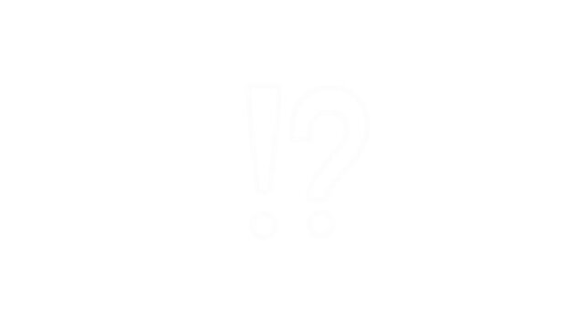 Minimalist Exclamation and Question Mark Line Art Icon