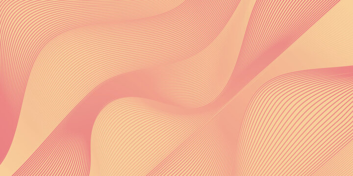 Luxurious abstract background with elegant wavy lines decoration. Premium design with glowing seamless flowing lines elements. Vector illustration EPS. 3