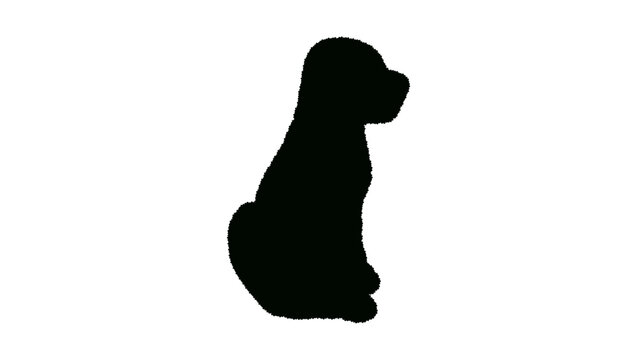Garden  Statue dog, Landscape Decor, Statues , black isolated vector silhouette