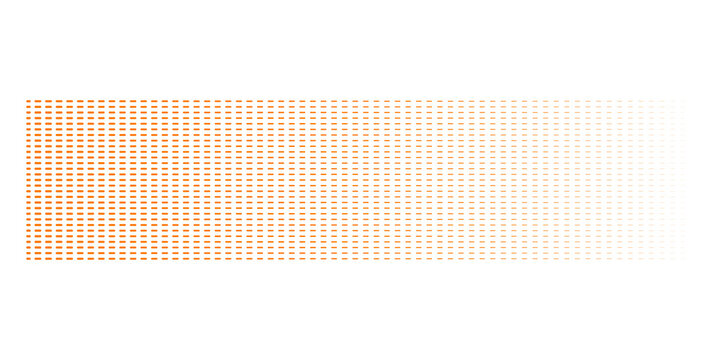 Orange rectangular shape with a yellow border isolated on a plain white background for isolated on a transparent background