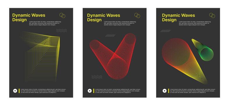 Dynamic yellow lines create a receding grid pattern on a dark background