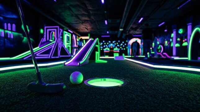 Glow in the Dark Mini Golf Course