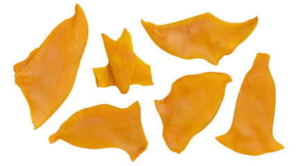 Naklejka premium Dried Mango Slices, Sweet Fruit Snack