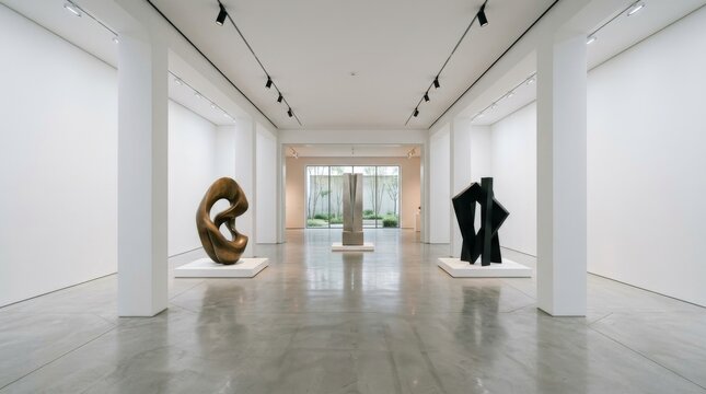Modern Art Gallery Sculpture Exhibition Hall