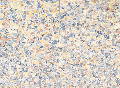 Terrazzo tiles floor texture background