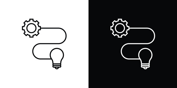 Implementation icon line clipart series. EPS10