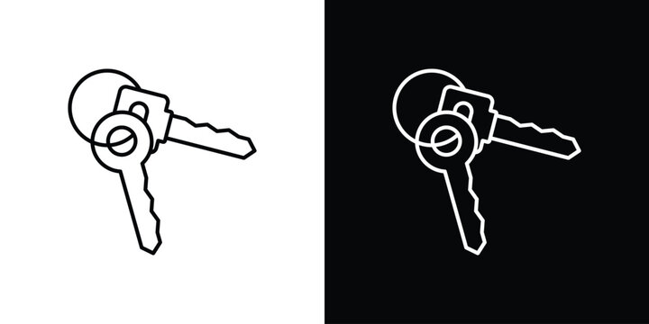 Keys icon line clipart series. EPS10