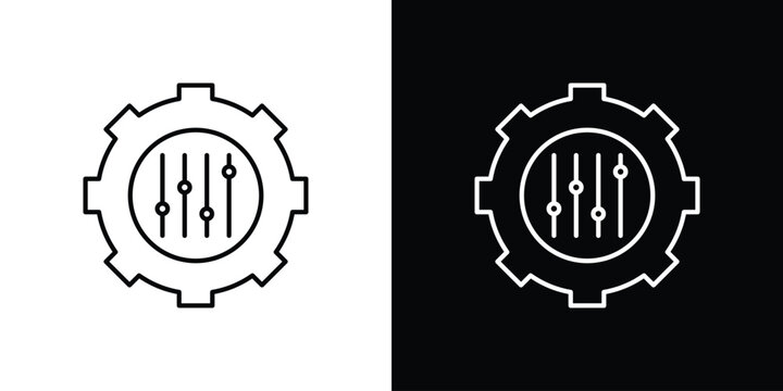 Mass customization icon line clipart series. EPS10