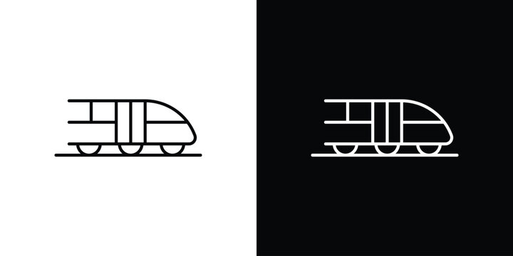 Train icon line clipart series. EPS10