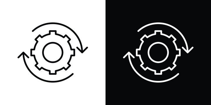 Update icon line clipart series. EPS10