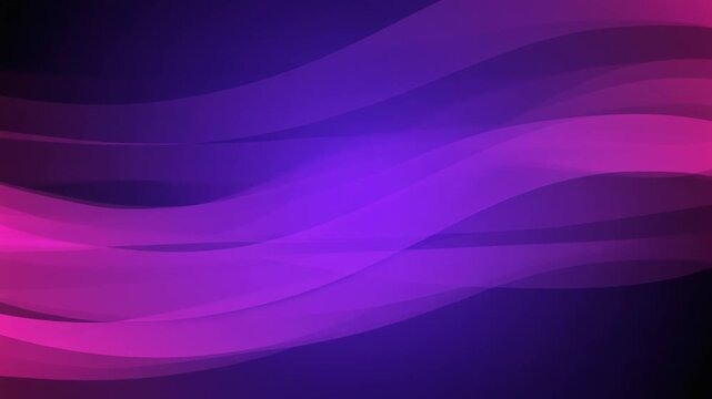 Smooth blurred waves foreground parallax cinematic with glowing purple midground