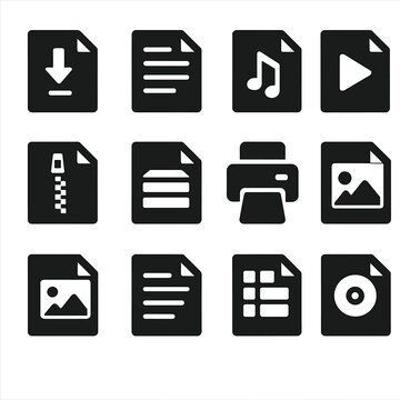 Type jpg csv disk pdf vector icons document file txt image icon