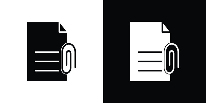 Attach document icon editable graphic series