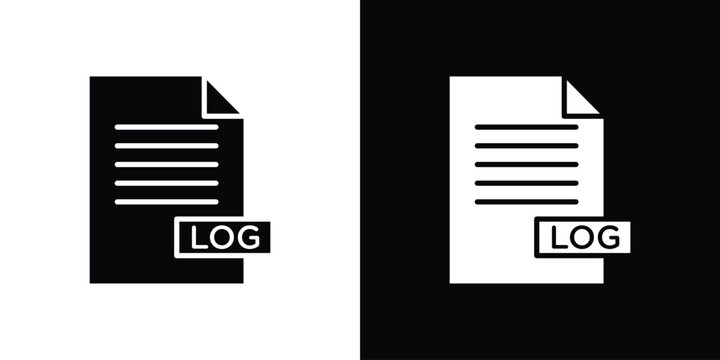 log file icon editable graphic series