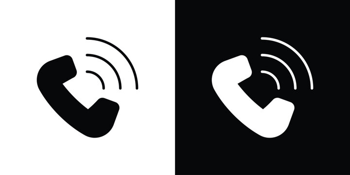 Phone call icon editable graphic series