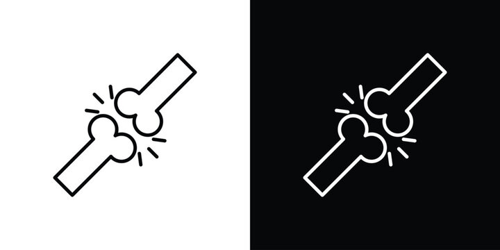 Bones icon line illustration group