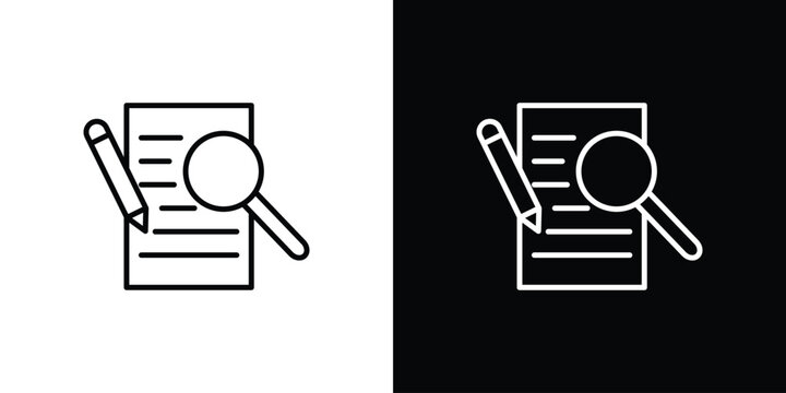 Defining icon line illustration group