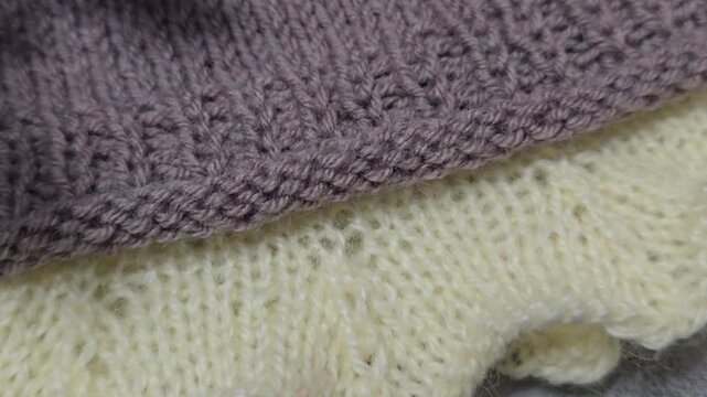 Colorful knitted fabric suitable for home decor, fashion or textile. pattern.