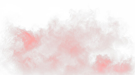 Obraz premium red smoke cloud isolated on black background