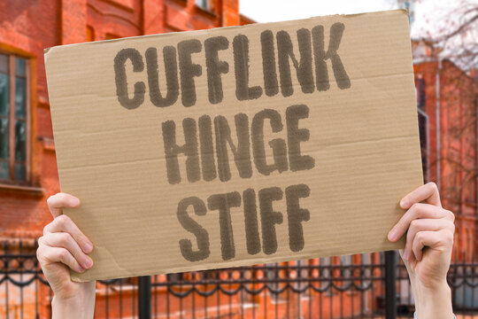 "Cufflink Hinge Stiff" Shirt fastener won't pivot freely. CUFFLINK. HINGE. STIFF. SHIRT. PIVOT.