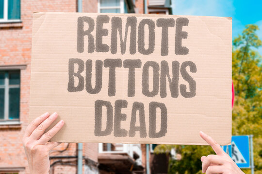 "Remote Buttons Dead" No response from power or volume. REMOTE. BUTTONS. DEAD. POWER. VOLUME.