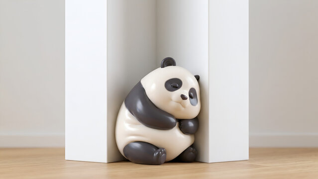 Kawaii Sleeping Panda &ndash; Cozy 3D Mobile Wallpaper
