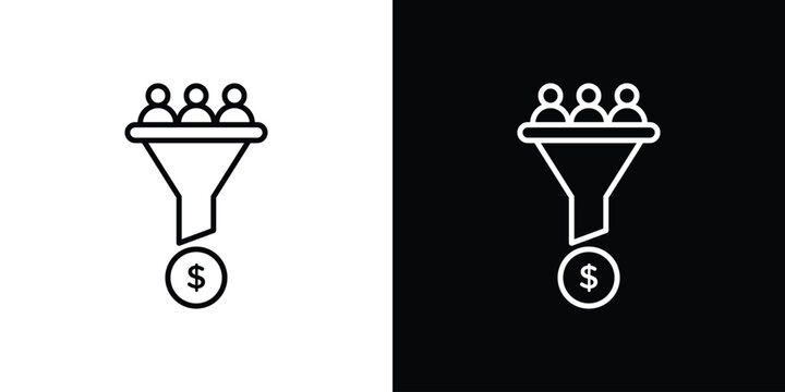 sales conversion icon editable elements kit
