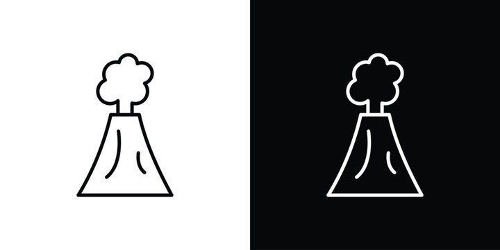 Volcano icon editable elements kit