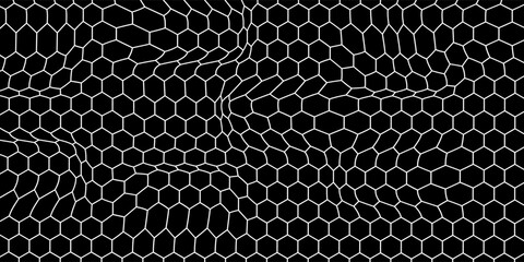 Soccer goal mesh, fishnet pattern or fish net background, vector seamless texture. Black rope net pattern on white, fishing of football goal or sport net and fishnet with knot grid or wire netting © Ubay
