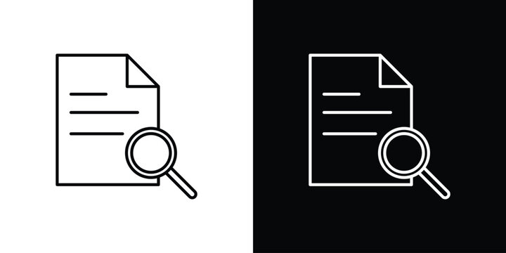 Case studies icon simple graphics pack