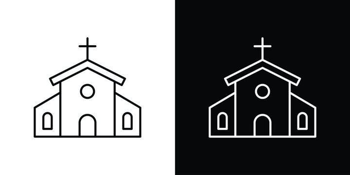 Church icon simple graphics pack