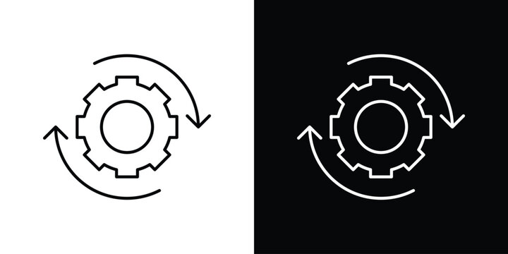 Continuous changes icon simple graphics pack