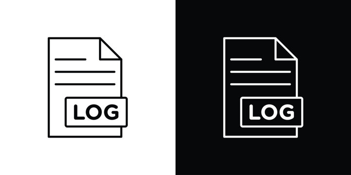 log file icon simple graphics pack