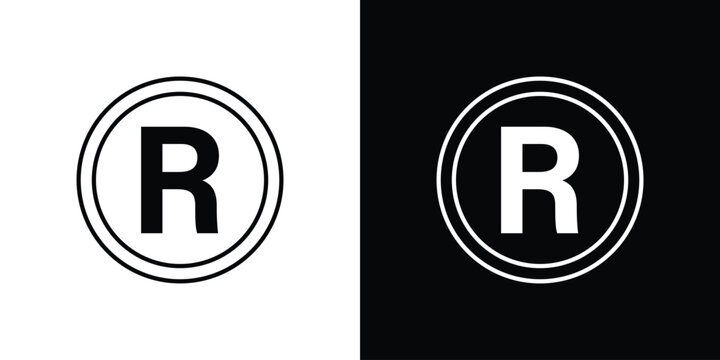 Registered trademark icon simple graphics pack
