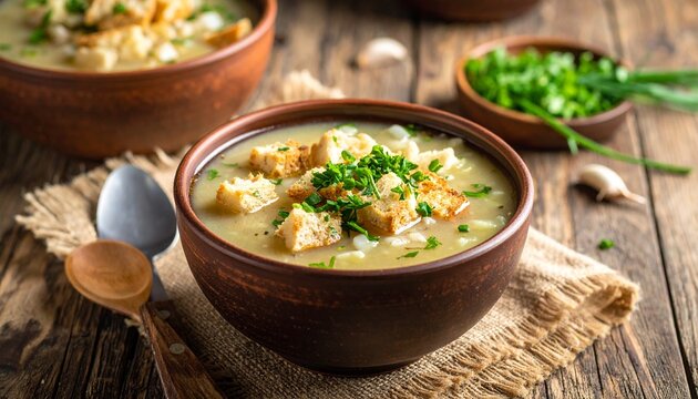 Brotsuppe aus altem Brot