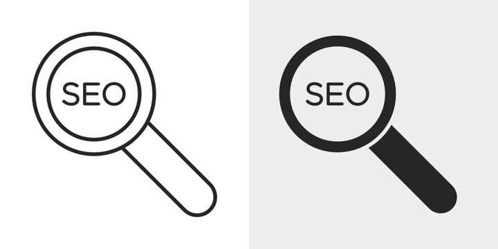 SEO Optimization Icon represents search engine optimization, keyword ranking, and website visibility.