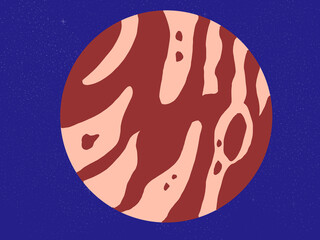Planet jupiter in space © Nurhaiving