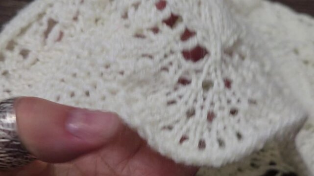 Colorful knitted fabric suitable for home decor, fashion or textile. pattern.