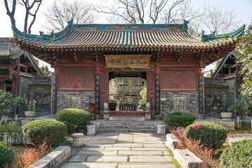 Obraz premium Traditional Courtyard Hall Entrance in Xian China