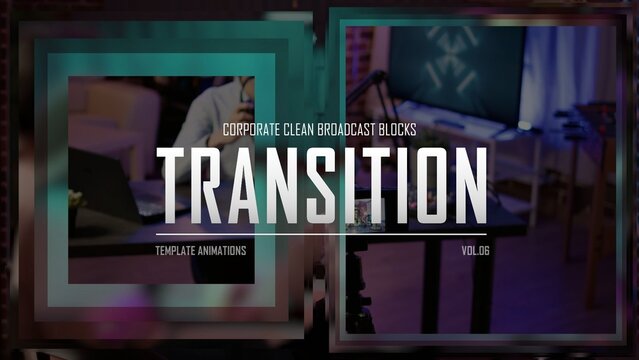 Corporate Clean Broadcast Blocks Transition / 4k Resolution / Horizontal / Part 06