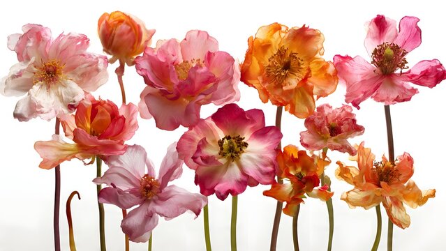 Vibrant Poppies Array in Soft White Studio