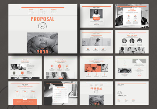 Modern Proposal Landscape Design Template