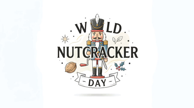 Nutcracker Soldier Illustration for World Nutcracker Day Celebration