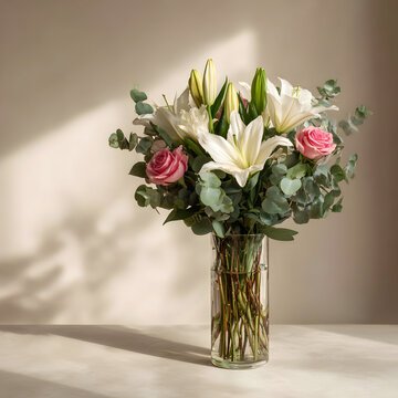 Fresh Blooms in Pots, Vases, and Bouquets