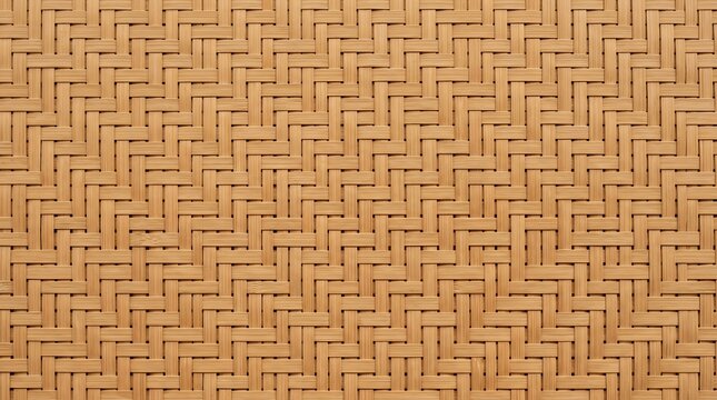 Light brown woven bamboo pattern background texture
