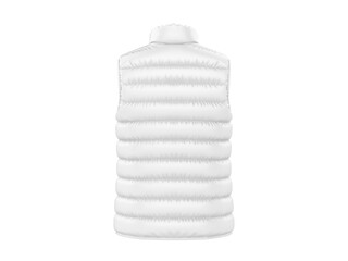 White puffer jacket mockup template for design presentation. © devrawat21